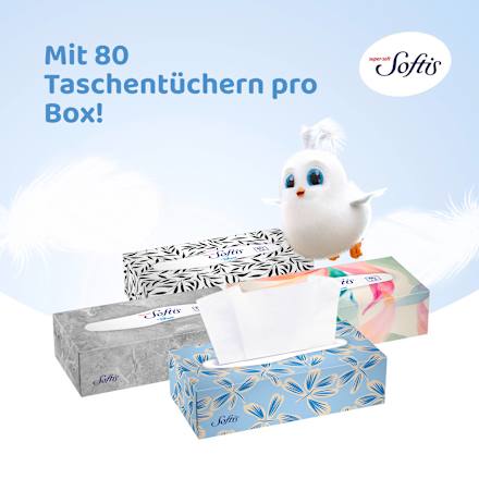 Taschentücher Box 4-lagig Softis