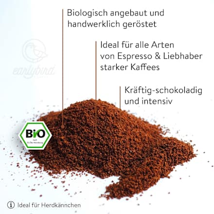 Espresso, gemahlen earlybird coffee