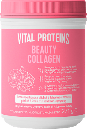 Beauty Collagen s příchutí jahoda a citron VITAL PROTEINS