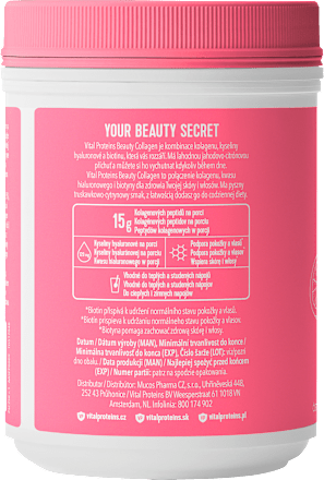 Beauty Collagen s příchutí jahoda a citron VITAL PROTEINS