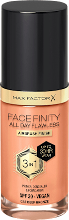 Foundation Facefinity All Day Flawless 82 Deep Bronze, LSF 20 MAX FACTOR