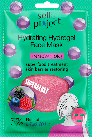 Tuchmaske Hydrating Hydrogel Superberry Selfie Project