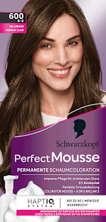 Permanente Schaumcoloration - Nr. 600 Hellbraun Schwarzkopf Perfect Mousse