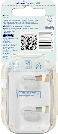 Ciuccio anatomico in silicone dal 16° mese assort. babylove