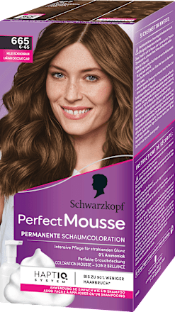 Permanente Schaumcoloration - Nr. 665 Helles Schokobraun Schwarzkopf Perfect Mousse