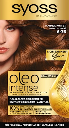 Permanente Öl-Coloration - Nr. 6-76 Warmes Kupfer Syoss Oleo Intense