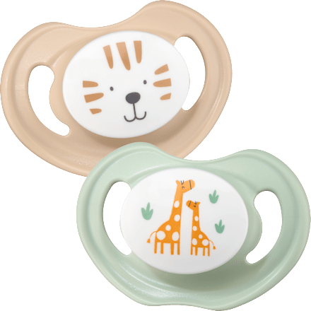 Succhietto anatomico in silicone, 0-6 mesi, assort. babylove