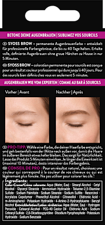 Augenbrauenfarbe Dunkelblond 6-1 syoss