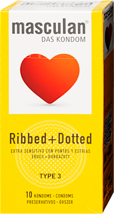 Óvszer bordázott Masculan