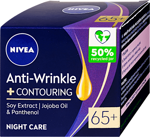 Éjszakai arckrém, 65+ ránctalanító NIVEA