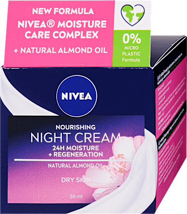 Éjszakai arckrém Aqua Effect száraz és érzékeny bőrre NIVEA