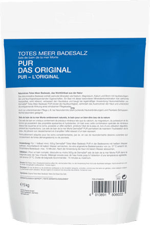 DERMASEL Totes Meer Badesalz Pur - das Original DERMASEL