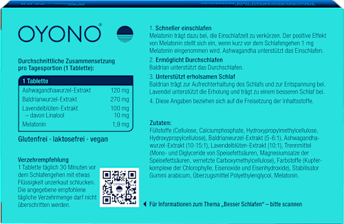 Oyono Nacht Intens Tabletten OYONO