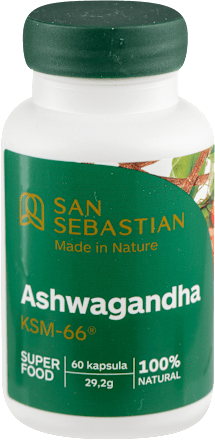 Ashwagandha KSM-66® kapsule San Sebastian