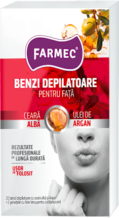 Benzi depilatoare pentru față farmec