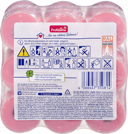 čajové svíčky Jahoda Profissimo