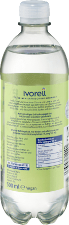 Erfrischungsgetränk, Wasser + Koffein Zitrone-Limette Ivorell