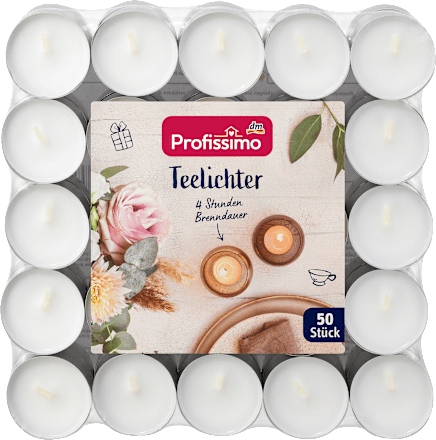 Čajne sveće - bele Profissimo