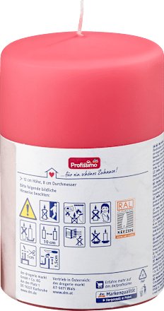 Kerze matt pink  Profissimo
