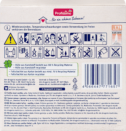 Duftlichter Vanille Groß PC Profissimo