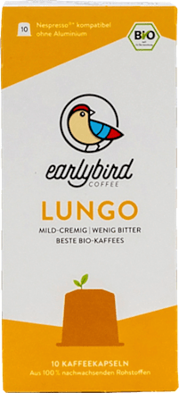 Kaffeekapseln Lungo earlybird coffee