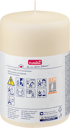 Kerze matt champagner Profissimo