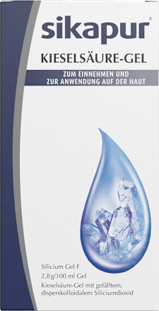 sikapur Silicium Gel F 2,8 g/100 ml Gel Kieselsäure-Gel mit gefälltem, disperskolloidalem Siliciumdioxid zum Einnehmen und zur Anwendung auf der Haut sikapur