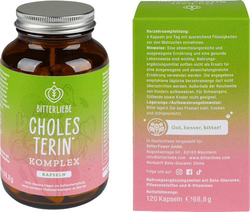 Kapseln Cholesterin Komplex BitterLiebe