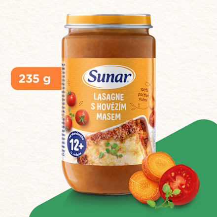 Príkrm lasagne s hovädzím mäsom Sunar