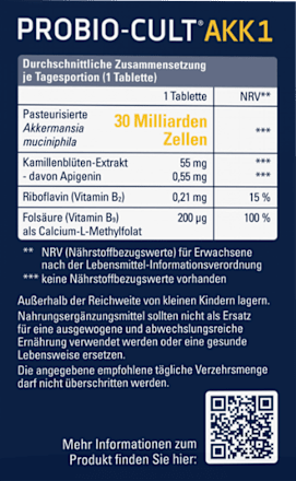 PROBIO-CULT AKK1 Tabletten 30 St PROBIO-CULT