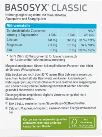 Syxyl Basosyx Classic Säure-Basen-Balance Tabletten SYXYL