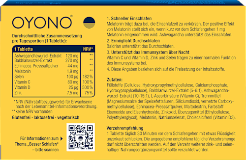 Oyono Nacht Intens Immun Tabletten 20 St OYONO