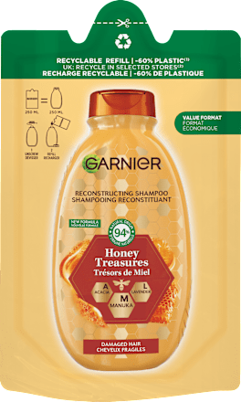 Shampoo Tesori di Miele refill GARNIER
