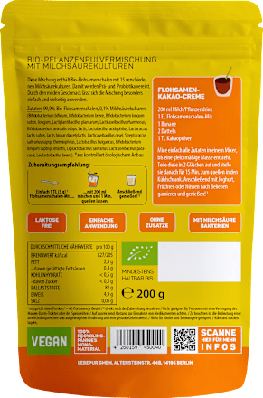 Pulver Flohsamenschalen Mix Lebepur