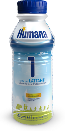 Latte per lattanti dalla nascita liquido fino al 6°mese compiuto Humana