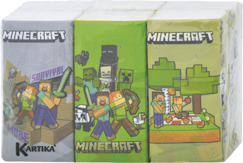 Detské hygienické vreckovky 6x9 MINECRAFT