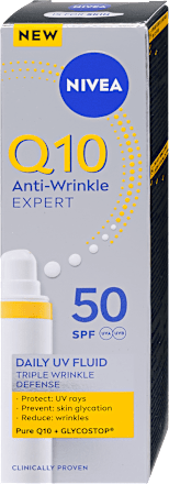 Q10 Anti-Wrinkle EXPERT dnevni UV fluid za zaštitu kože lica od sunca, SPF50 NIVEA