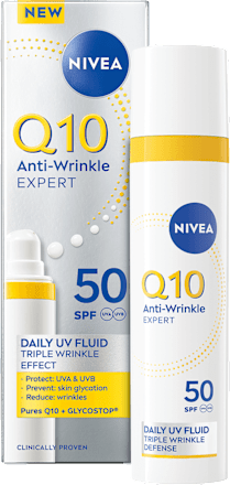 Q10 Anti-Wrinkle EXPERT dnevni UV fluid za zaštitu kože lica od sunca, SPF50 NIVEA