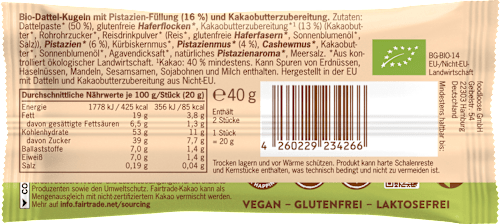Fruchtkugeln White Delights Pistazie foodloose