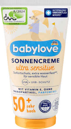 krém na opalování ultra sensitive SPF50+ babylove