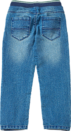 Jeans mit geradem Schnitt & Rippbund mit Kordel, blau, Gr. 116 ALANA