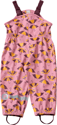 Regenhose mit Schirm-Muster, rosa, Gr.  98/104 PUSBLU
