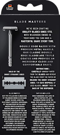 Rasierhobel, Barber´s Style The Edger mit Ersatzklingen WILKINSON SWORD