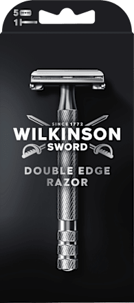 Rasierhobel, Barber´s Style The Edger mit Ersatzklingen WILKINSON SWORD