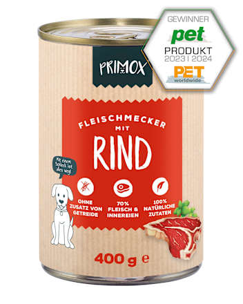 Nassfutter Hund Rind Primox