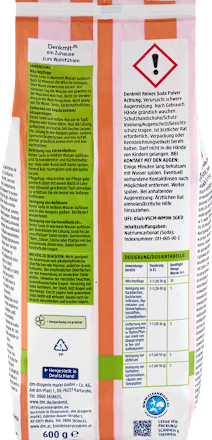 Allzweckreiniger Pulver Reines Soda Denkmit
