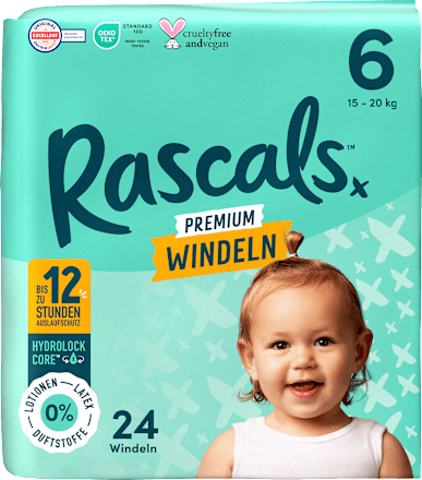 Windeln Premium Gr. 6 (15-20 kg) Rascals