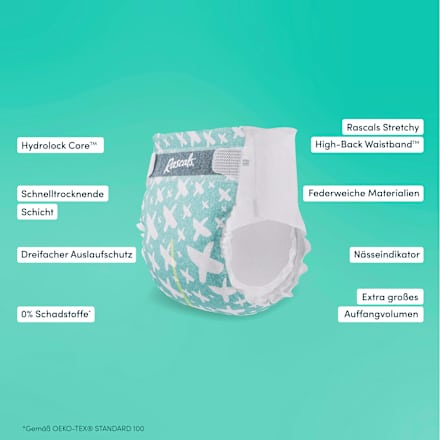Windeln Premium Gr. 1 (3-5 kg) Rascals