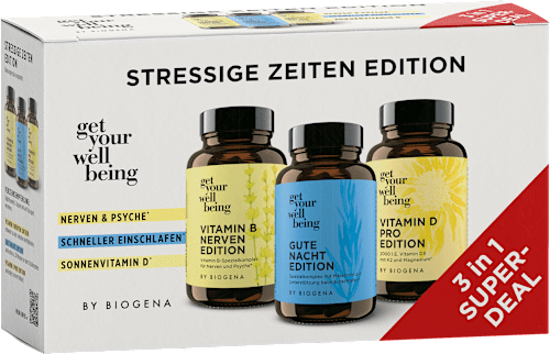 Stressige Zeiten Bundle Kapseln 3 x 60 St get your well being BY BIOGENA