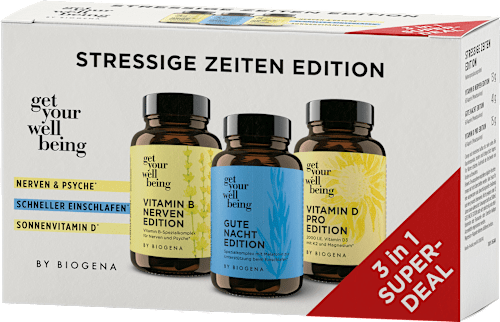 Stressige Zeiten Bundle Kapseln 3 x 60 St get your well being BY BIOGENA